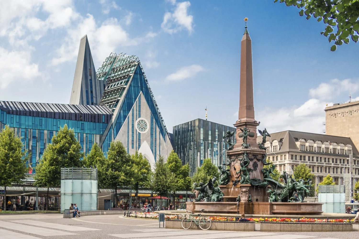 Leipzig city view